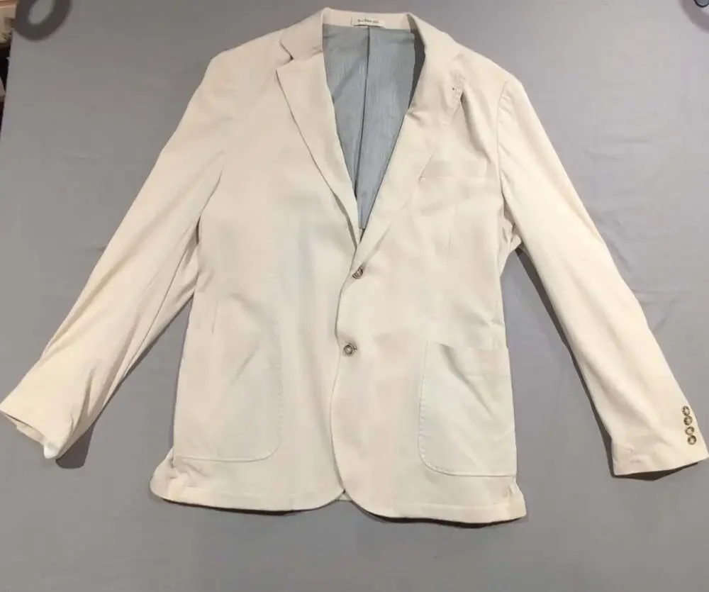 Be A Better Man Beige Sport Coat Blazer Knit Jersey Cotton
